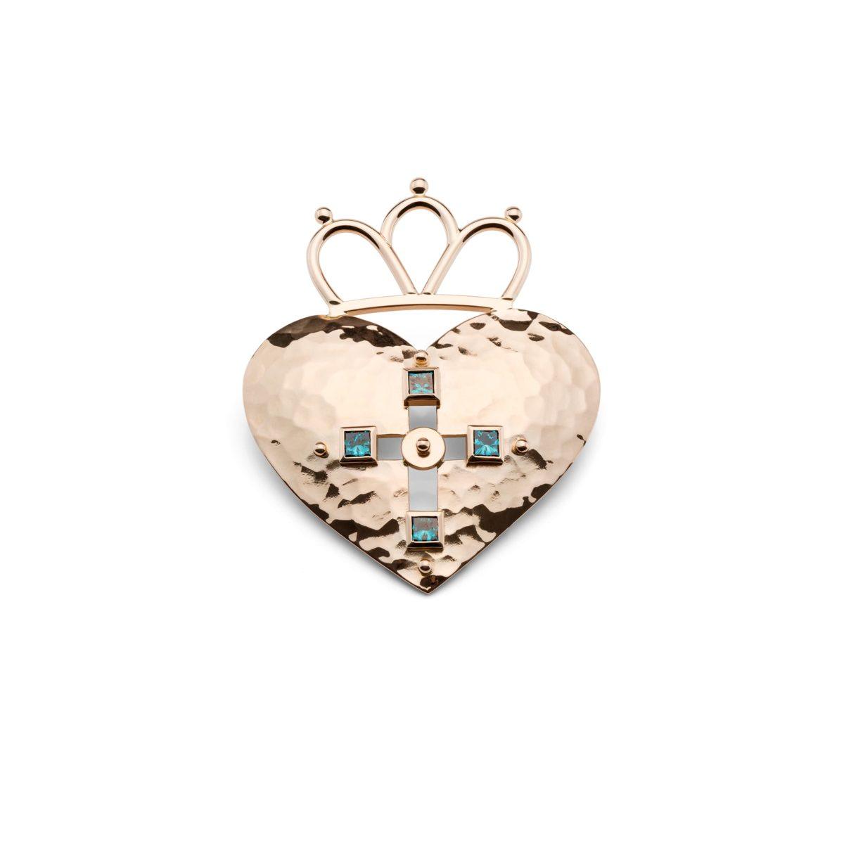 Gold and Diamond "Votive Heart"