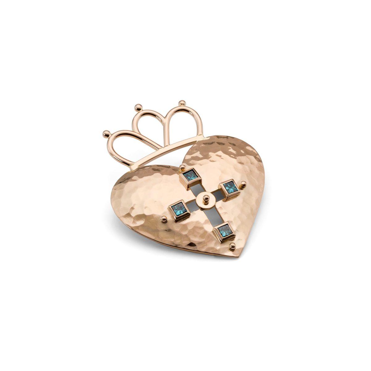 Gold and Diamond "Votive Heart" - Image 2