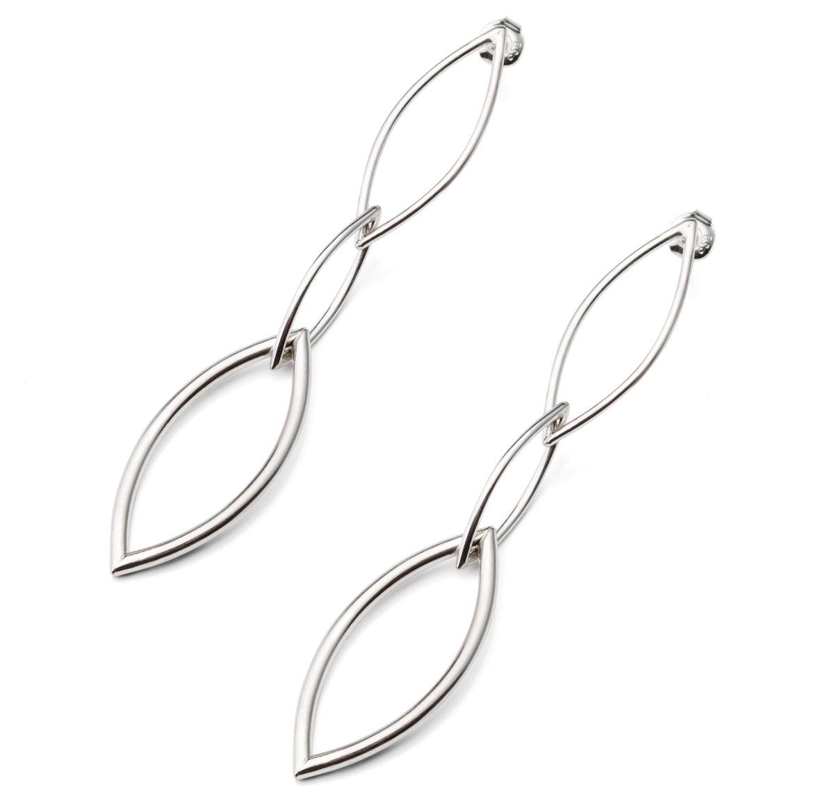 Long Silver Earrings "Flashback" - Image 2