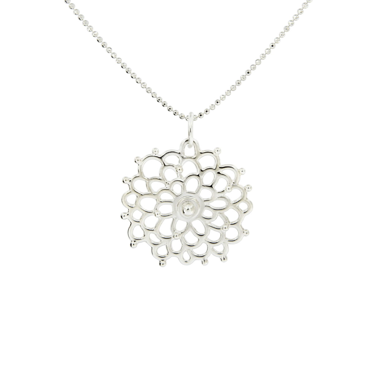 Silver or Gold Pendant "Dahlia" - Image 3