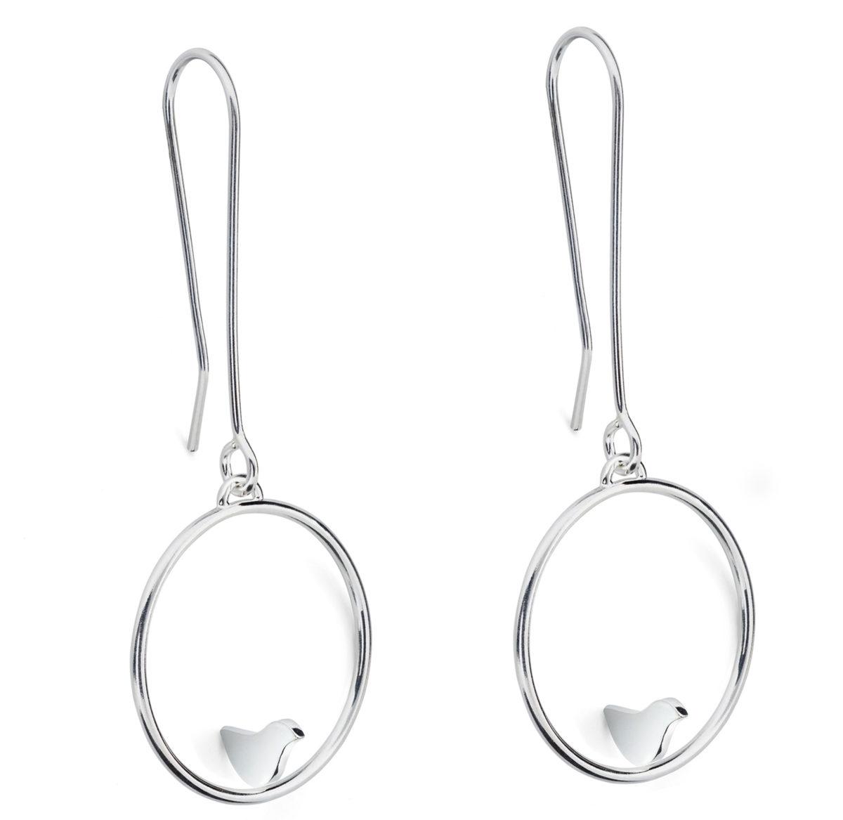 Hanging Silver Earrings "Game" - Image 2