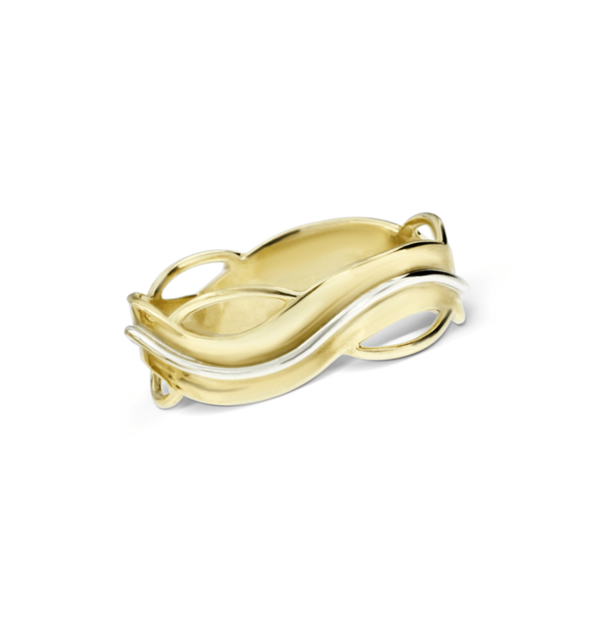 Gold Wedding Rings "Hills" - Image 2