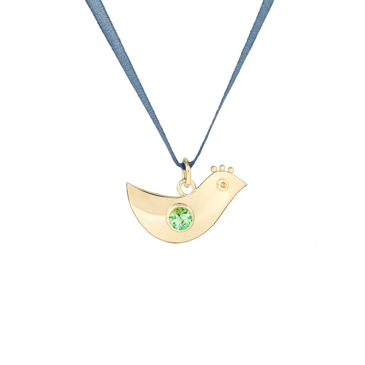 Pendant "Dove" with Your Favorite Gemstone - Image 5