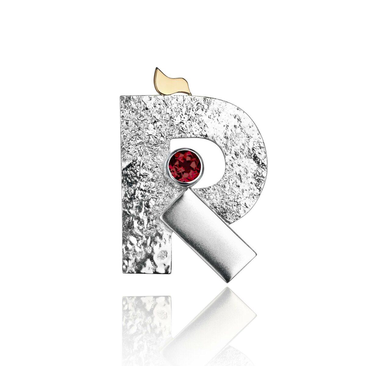 Earring Collection “Letters” with Golden Birds and Gemstones - Image 19